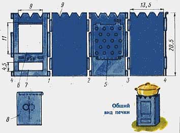 Печь щепочница чертежи